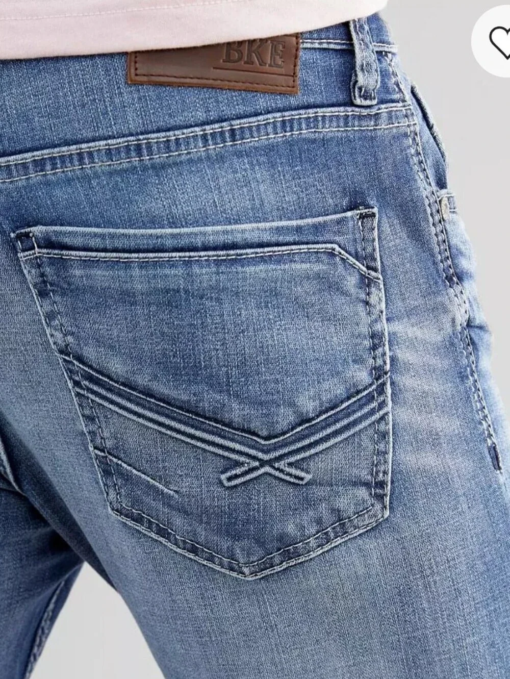 BKE Alec Skinny Jeans Men's 29 X 30 Blue Faded Wash Denim Tapered Leg Casual